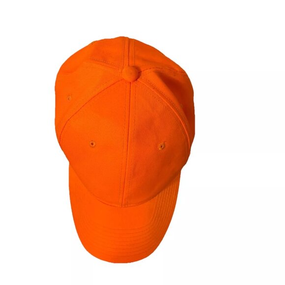 OC Outdoor Cap Plain Orange Strapback Hat Cap Adjustable Hunting Baseball cbar99 - Picture 6 of 11